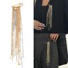 Water Droplet Fringe Clothing Tie Pin Exaggerated Bead Fixed Ornament  Women Girls