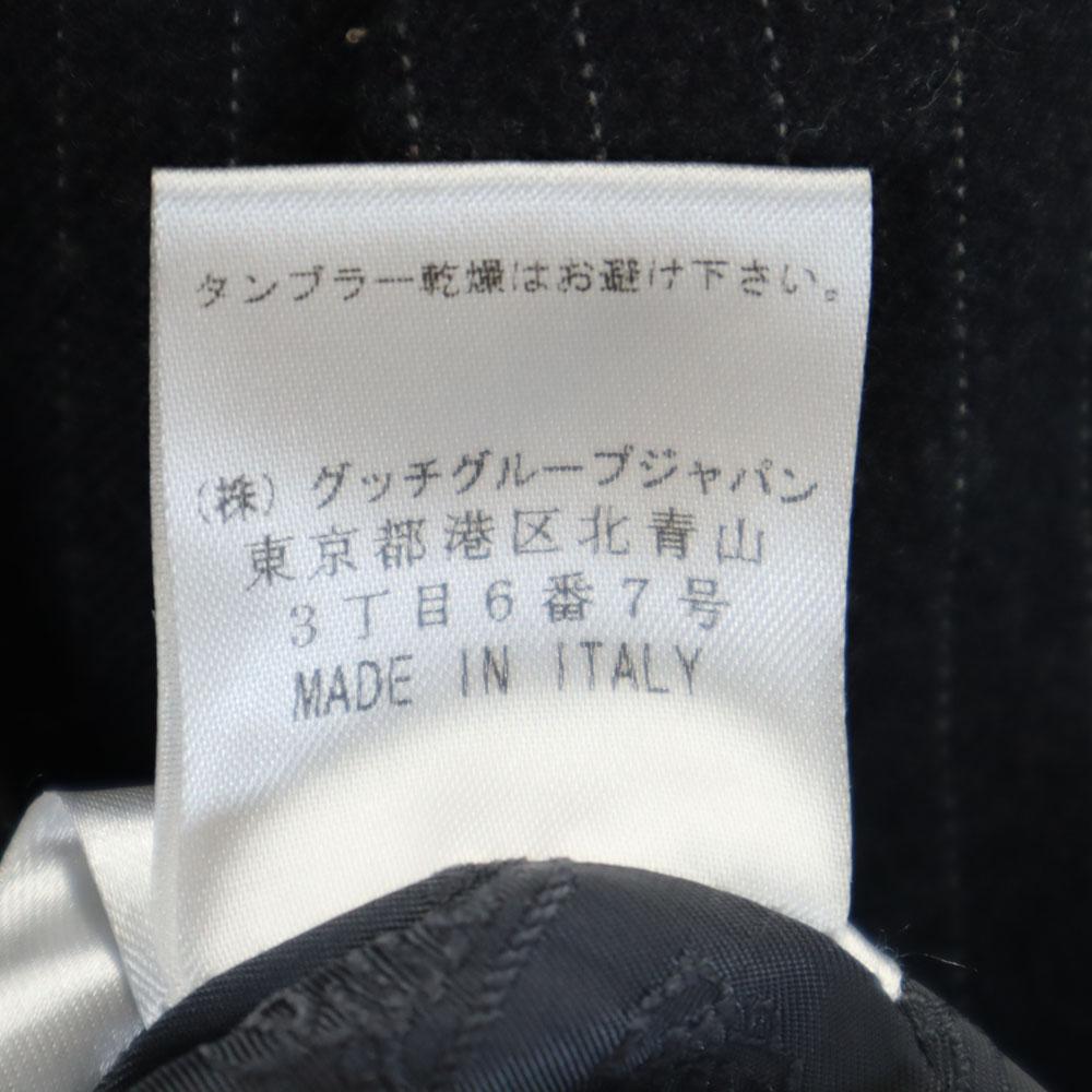 GUCCI made in Italy Pinstripe tailored jacket 40 Charcoal gray blazer Women Used