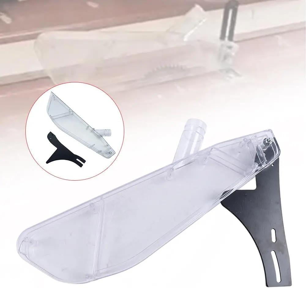 12" Table Saw Protective Cover Case,Transparent Table Saw Blade Guard and Dividing,  Dustproof, Lightweight, with Output Tool