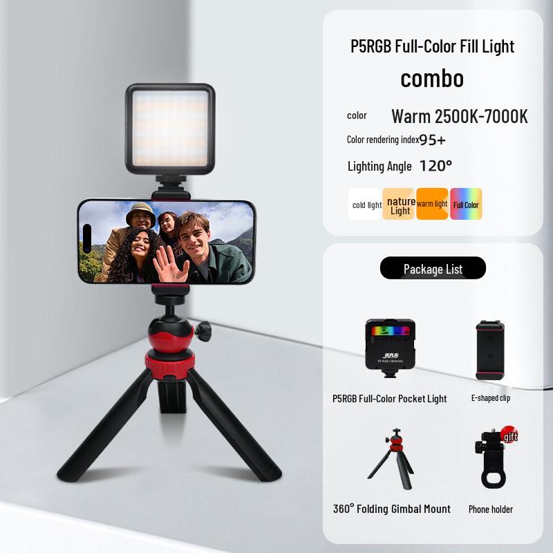 Yingkexi Mini RGB DSLR Camera Fill Light for Photography & Live Streaming