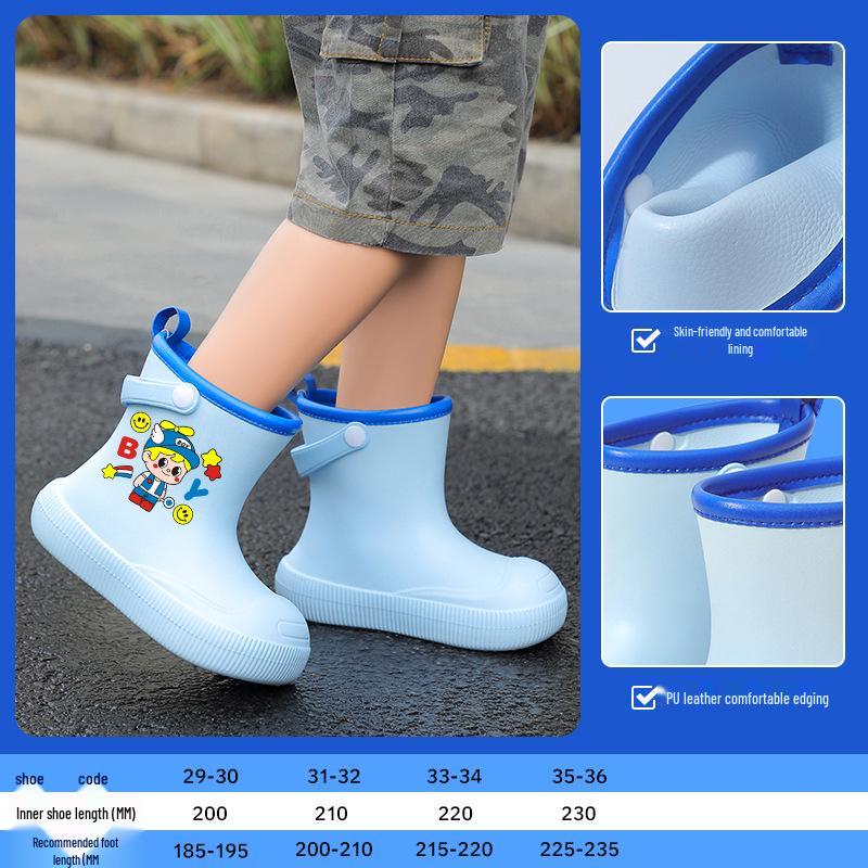 Children s Waterproof EVA Rain Boots – Eco-Friendly, Non-Slip Footwear for School Fits size 33-34