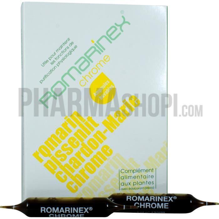 Dissolvurol Romarinex Chrome 20 ampoules