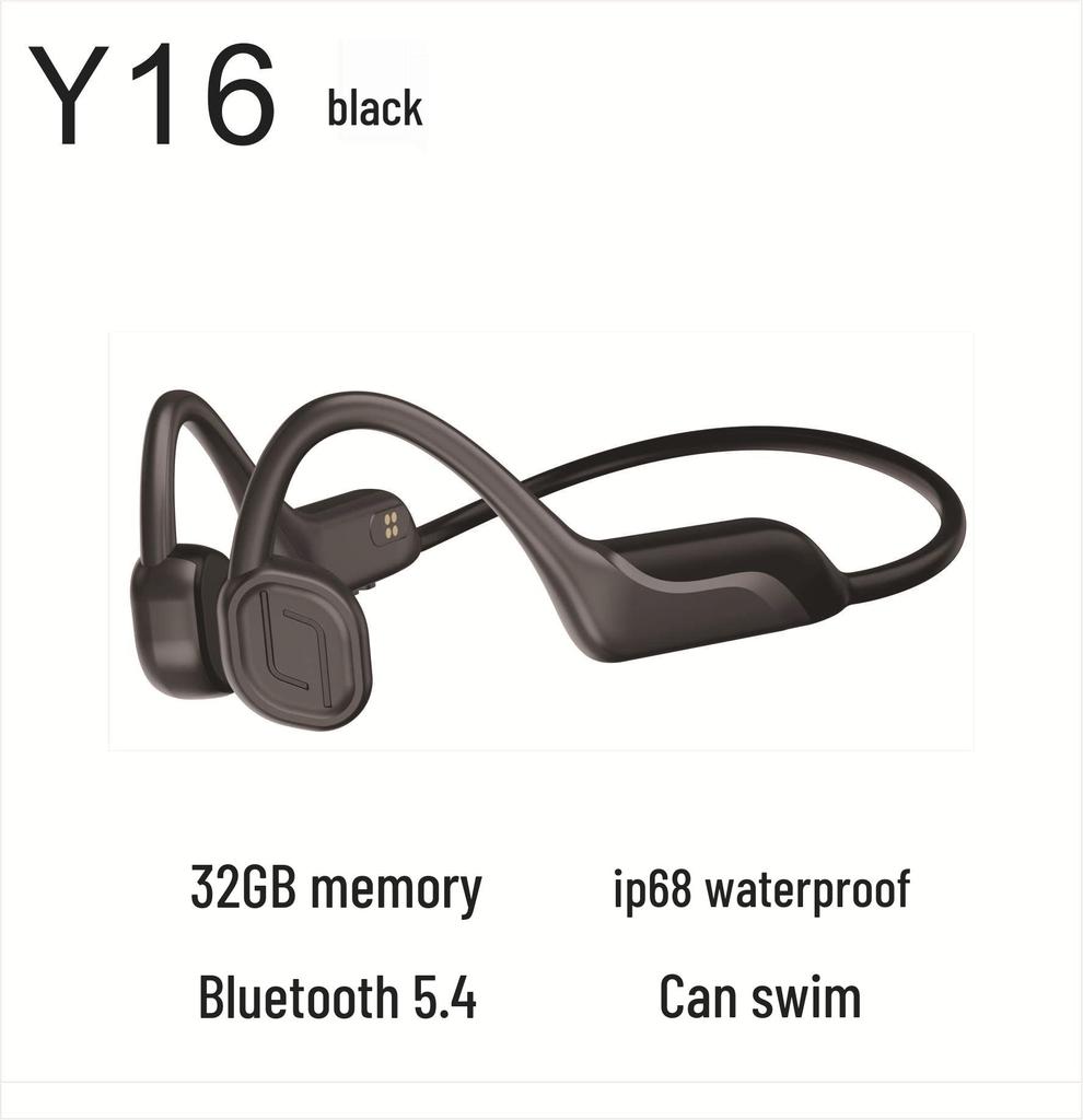 Waterproof Bone Conduction Bluetooth Sports Headset - MP3, Wireless, for Swimming and Running Training