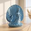3D Printed Mermaid In Shell Statue Light Luxury Desktop Decoration Mermaid Figurine  Living Room