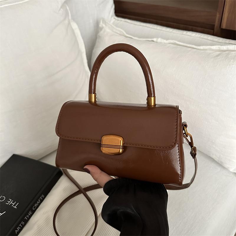 Fashion Solid Color Small Handbags Women's Top-handle Bags For Commuting  Square Designer Crossbody Shoulder Bag For Gifts