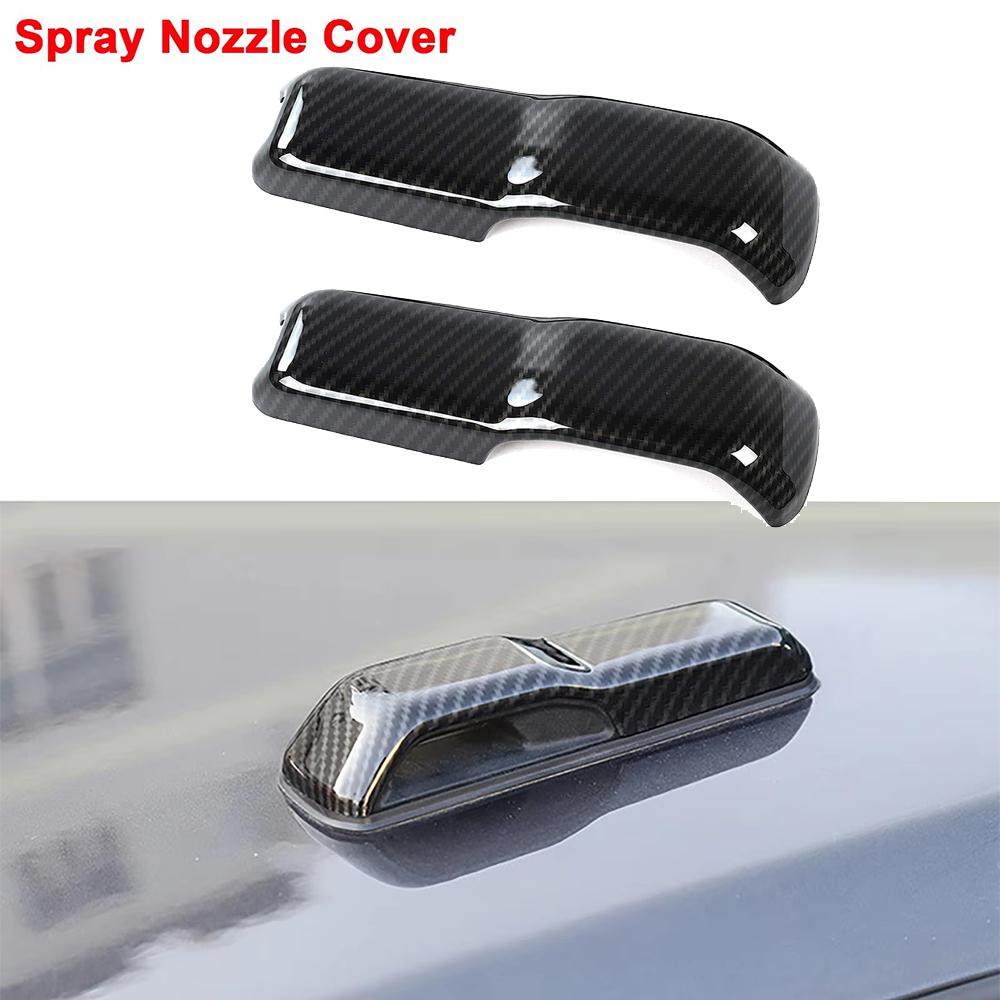 Motorhauben-Sprühdüsen-Zierabdeckung für Jeep Wrangler JL 2018 2019 Gladiator JT Sports Rubicon Sahara 2020 2025 2025 2025