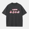 Summer Womens T Shirt Labubu Printed Oversized Short Sleeve Oversized Tops Woman Daily Versatile Clothing