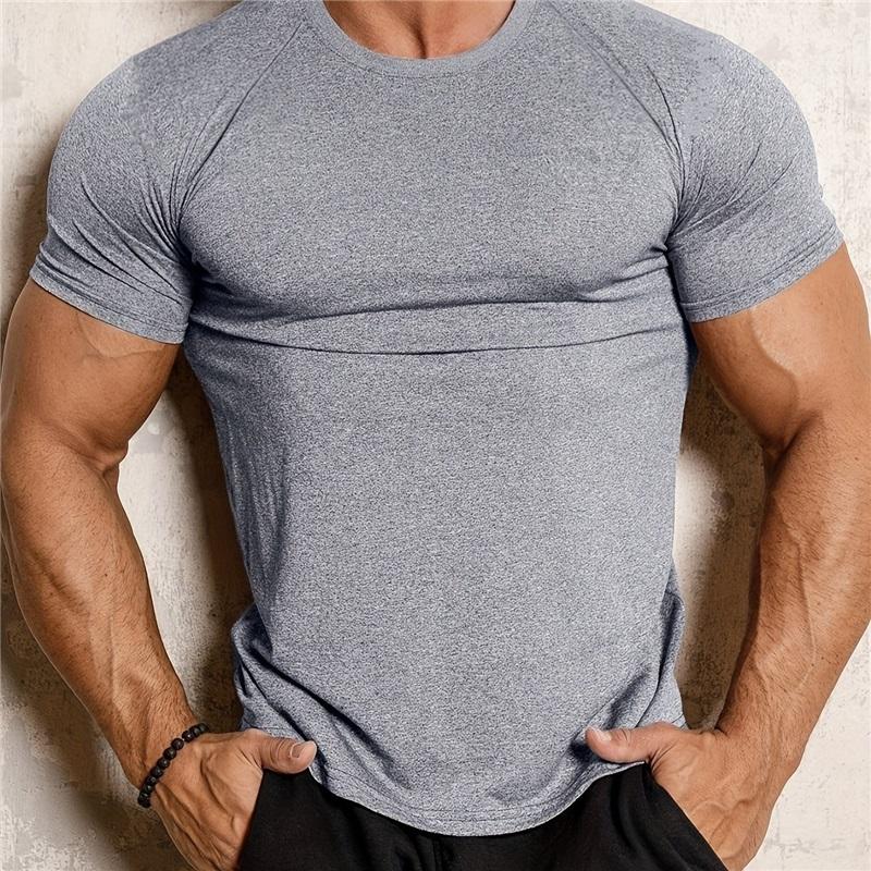 Sports Tight-fitting Stretch Casual Quick-drying Running Round Neck Short-sleeved Top