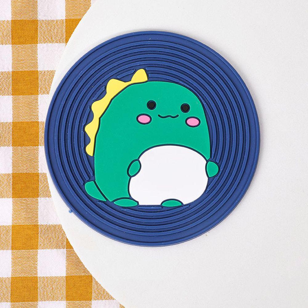 Table Decor Animals Cartoon Mugs Cover Heat Resistent Cup Mat Place Mats Silicone Coaster Placemats