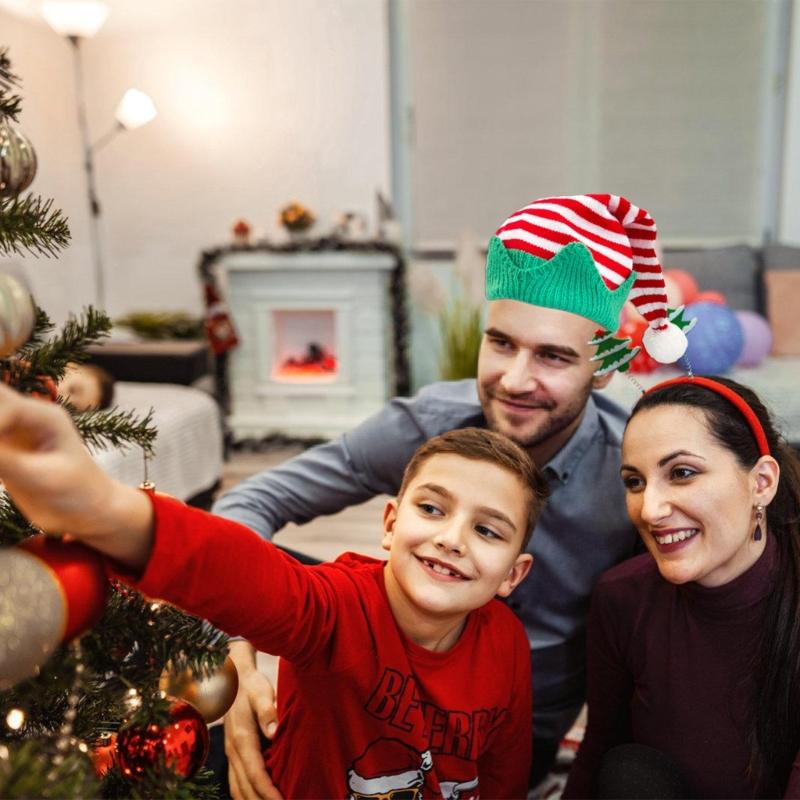 Christmas Beanies Elf Unisex Beanies Leprechaun Hat Christmas Photo Props Cheerful Hat Baggy Hat Leprechaun Wear