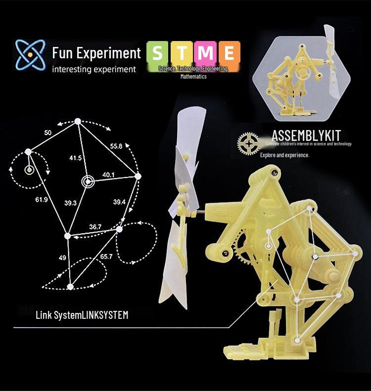 Bipedal Wind-Powered DIY Robot Kit for Science and Education