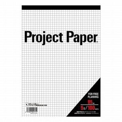Okina Project Paper B5 Grid 5mm 100 Sheets PPB55S 5 Books /