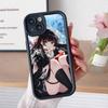 Wuthering Waves Chisa Handyhülle für iPhone 17 16 15 14 13 12 11 Air Pro Max Plus Schwarze Weiche TPU Stoßfeste Hülle