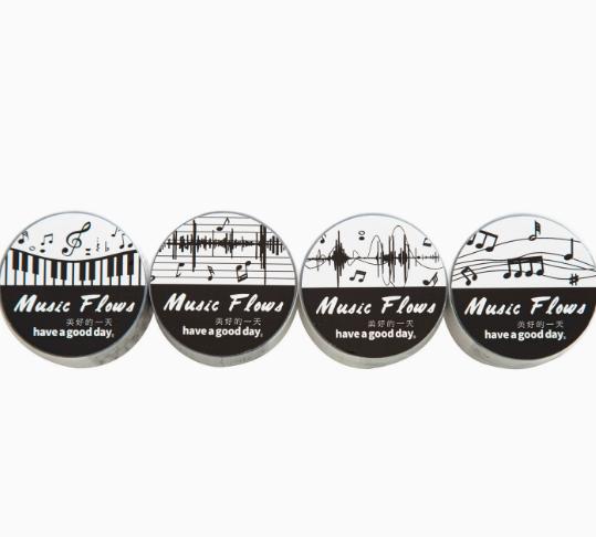 

4pcs/1lot Decorative Adhesive tapes Music Flow masking tapes Junk Journal Scrapbooking stikcers Paper Japanese