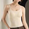 Cross Back Bralette Women's Summer Thin Seamless Underwear with Chest Pad Anti-Light Crossbody Vest Worn Underwear
