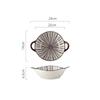 Japanese Hand-painted Ramen Noodle Bowl Vintage Ceramic Salad Soup Bowl With Handle Baking Bowl Kitchen Tableware Microwave Safe
