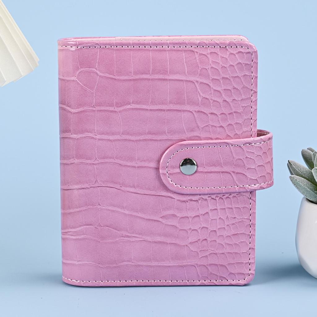 A7 Crocodile Color 6 Ring Binder PU Clip-on Notebook Leather Loose Leaf Notebook Cover Notebooks Journal Stationery