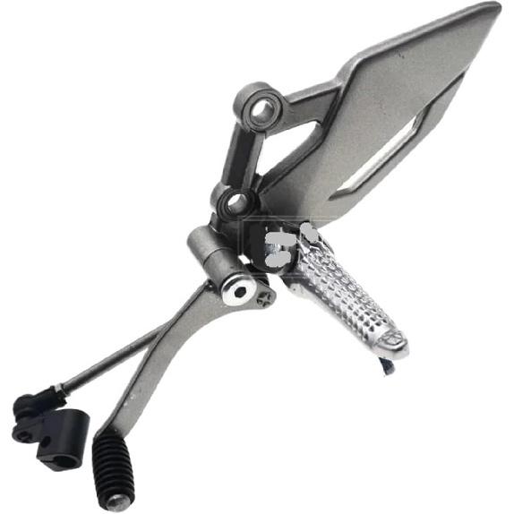 

Motorcycle Left Footrest Gear Shift Lever Pedal For KAWASAKI NINJA 300/250/R Z250 Z300 EX250 EX300 Motorcycle Front Foot Pegs (Size : 1pc L gray