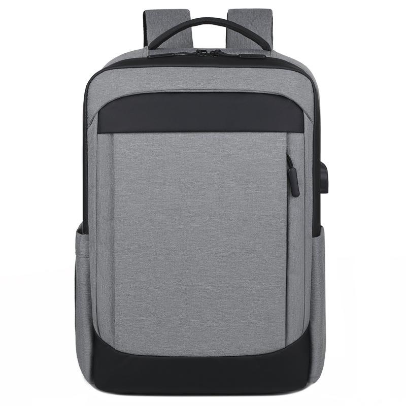 

Business Casual Men s Backpack Large Capacity Fashion Travel Water-proof Computer Backpack світло-сірого кольору