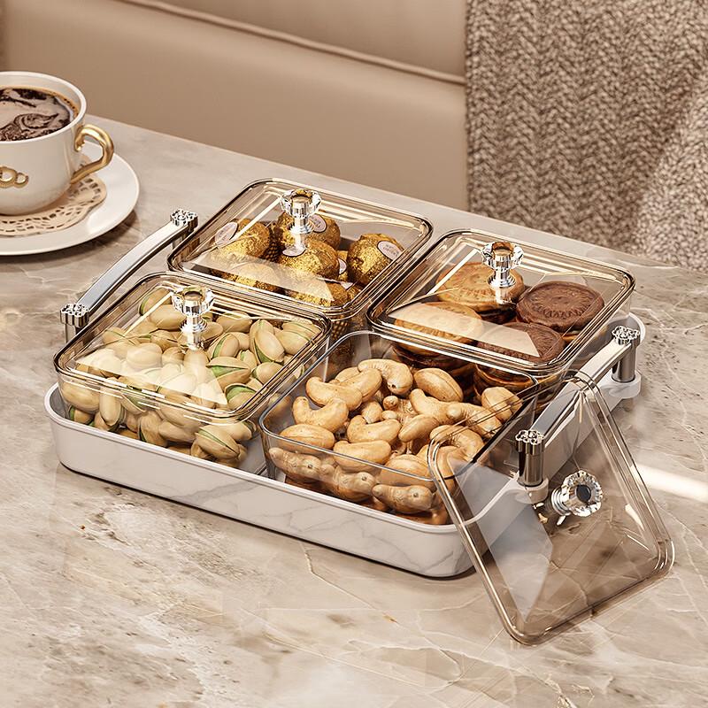 Decorative Divided Snack Serving Platter