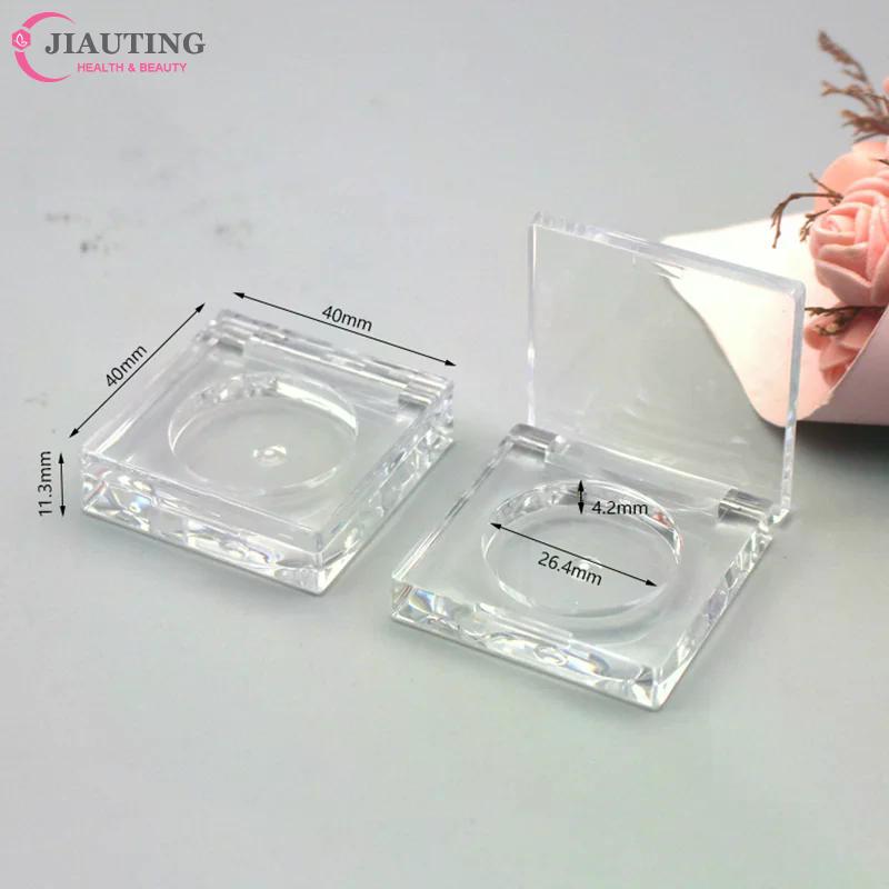 2.5g Empty Portable Eyeshadow Palette Blusher Box Solid Ointment Box Cosmetic Makeup Case Round Storage Container