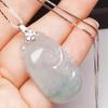 S925 Sterling Silver U-Shaped Jade Pendant Clasp