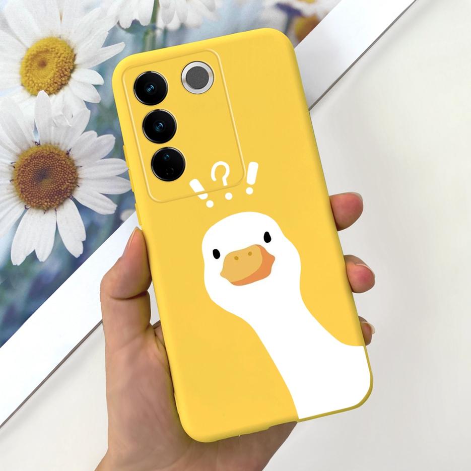 For Vivo V27 Case Vivo V27e V2237 Cute Fashion Painted Cover Soft Silicone Phone Case For Vivo V27 Pro V 27 V27e Back Cover Bags