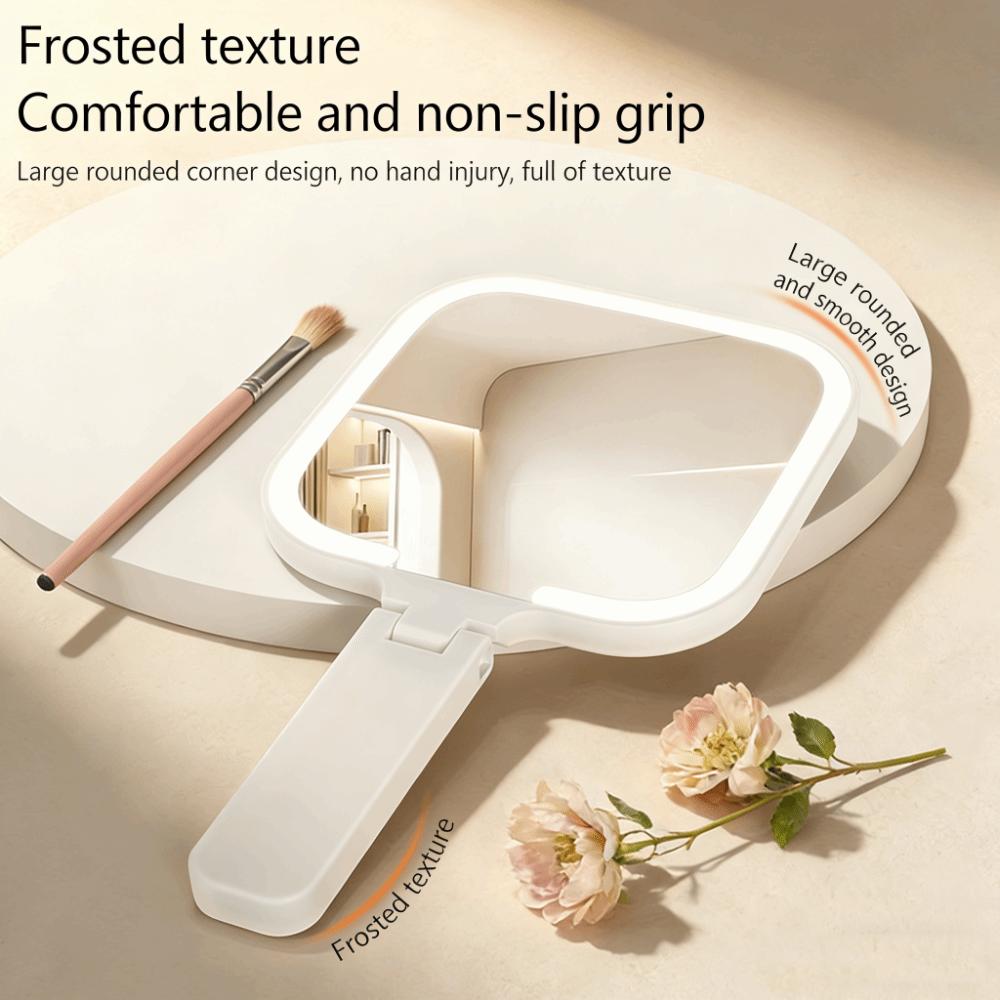 Touch Control Dimmable LED Makeup Mirror Bedroom Dressing Mirror  for Handheld,Tabletop&Travel
