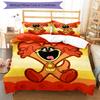 3pcs Smiling Critters2 pattern bedding set duvet cover set includes duvet cover &pillowcases, perfect all season bedroom decoration & gift