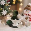 Velvet Christmas Ball Ornaments Set - 15pcs 3.15 inch Flocked Xmas Decorations Ornaments for Christmas Tree Garland Table Centerpiece Festival Decor