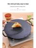 Maifan Stone Korean BBQ Grill Pan with Handle - Outdoor Camping and Universal Stove Frying Cookware
