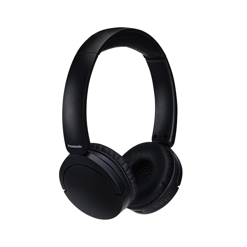 Panasonic Over-ear Headphones, Bluetooth, Multipoint, 2-Channel, Type-C, Lightweight, Black, RB-HF630B-K