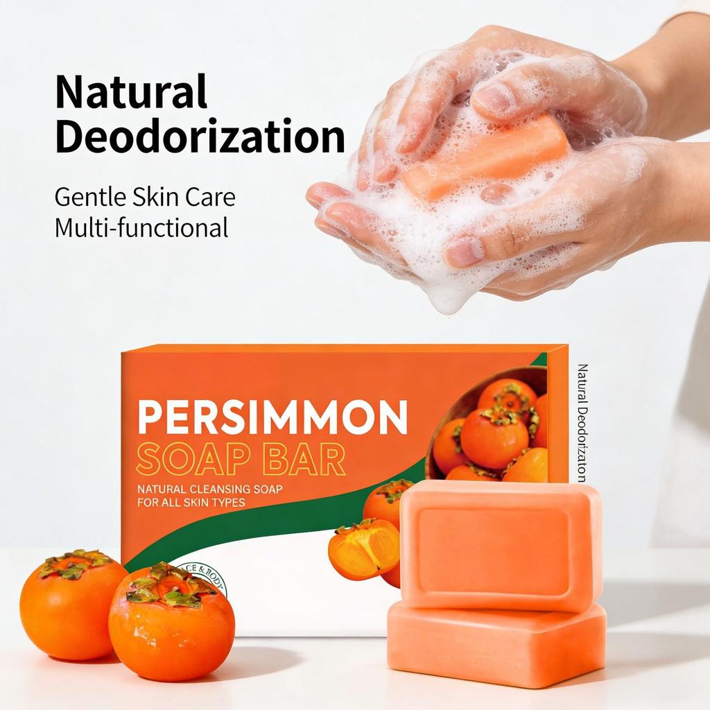 Sapone deodorante al cachi, Sapone viso naturale fatto a mano