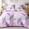 Bedding set 220x200 100% COTTON pink geometric pattern