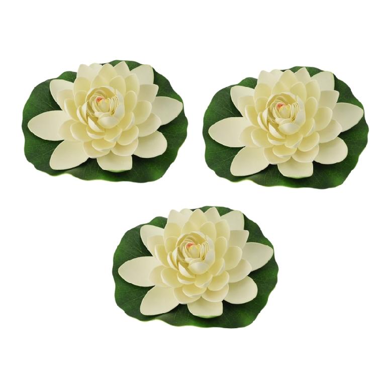 Benutzerfreundliches Künstliches Seerosenblumen-Set Florales Tischmittelstück Für Moderne Häuser Bürodekoration Akzent