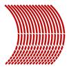 18 Pieces Rim Color Wheel Sticker Bicycle Scooter Styling Reflector Decal Motorcycle Reflective Strip Reflective Rim Tape