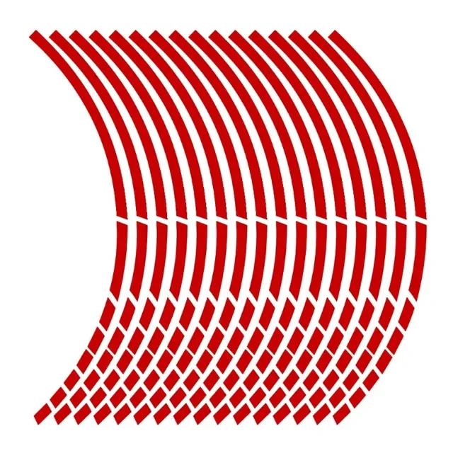 18 Pieces Rim Color Wheel Sticker Bicycle Scooter Styling Reflector Decal Motorcycle Reflective Strip Reflective Rim Tape