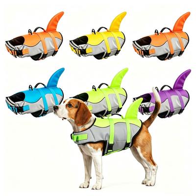 Adjustable Dog Life Jacket With Rescue Handle Sport Safety Rescue Vest Dog Clothes Puppy Float Swimming Suit For All Pet Dogs