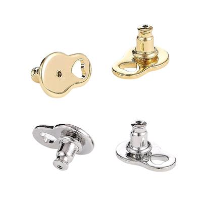 4 Pièces Supports de Boucles d'Oreilles Anti-Affaissement Forme Cœur Pour Boucles d'Oreilles Lourdes Conception à Verrouillage Sécurisé Matériau Cuivre Robuste
