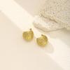 Metal Wind Light Luxury Earrings Trendy Retro Temperament Stainless Steel Geometric Stud Earrings Women'S Exaggerated Niche Earrings