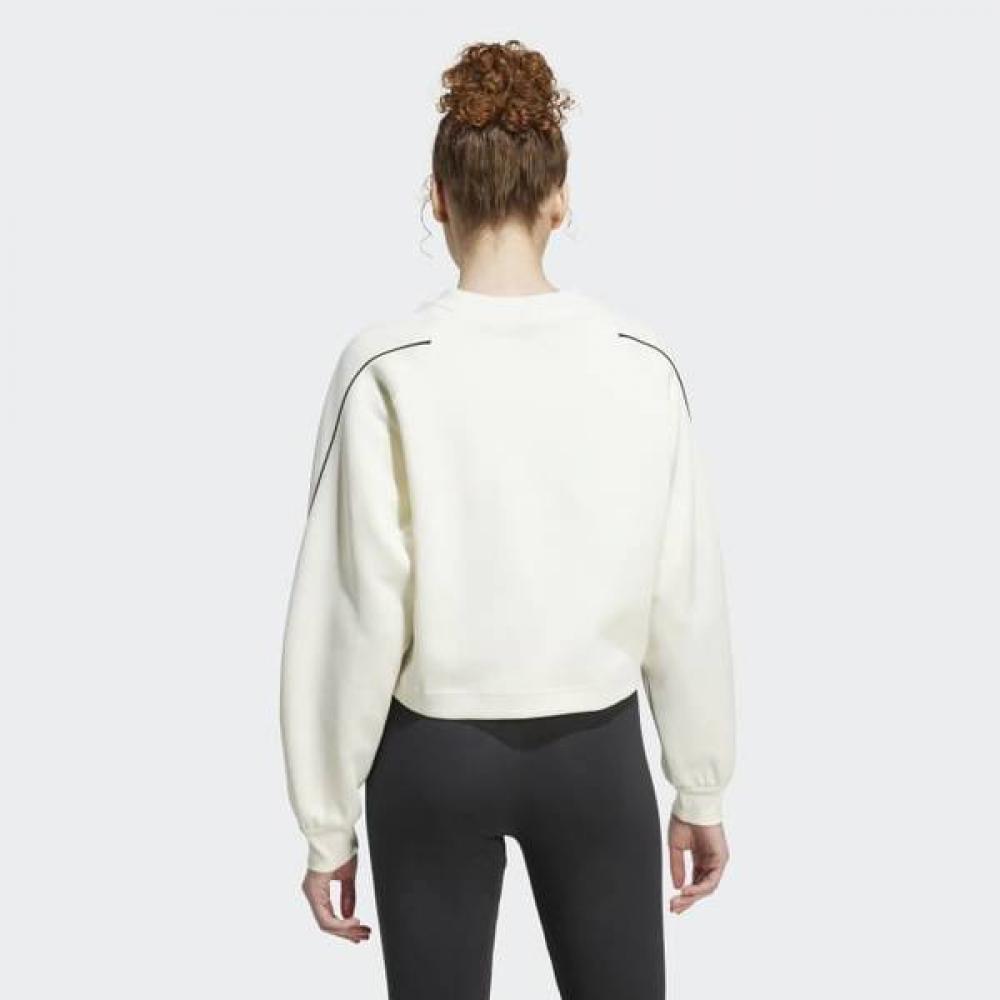 AdidaS Women S Comfortable Layer SweatShirt Stadium 3 Stripe Crewneck