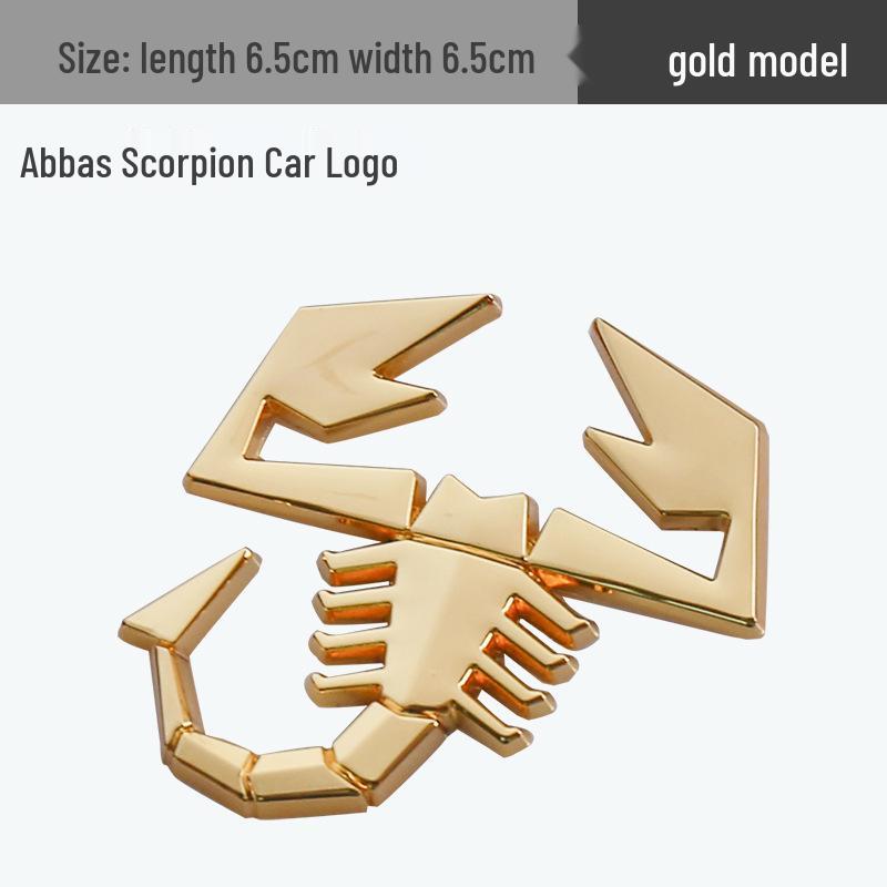 Abarth Scorpion Metal Emblem Car Body Sticker