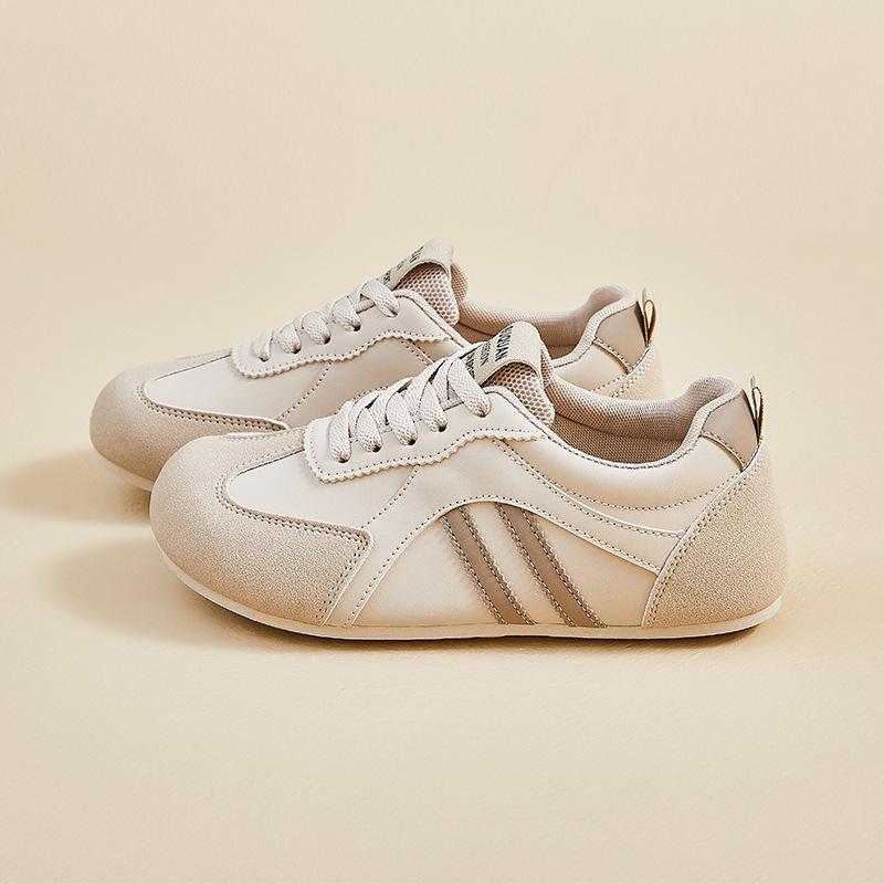 Autumn New Breathable Ins Trendy Korean Style Leather Shoes for Women Students Streetwear Running Sports Casual Shoes