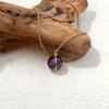 Nature Stone Crystal Healing Necklace for Women Stainless Steel Spiritual Stones, Emotional Balance Minimalist Jewelry