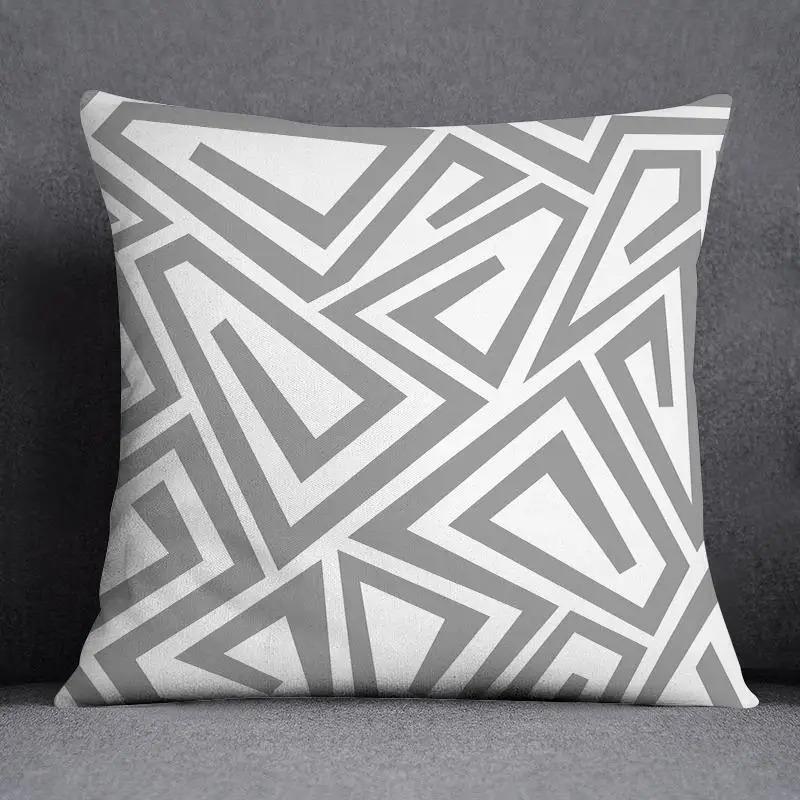 Gray Pillowcase Office Living Room Home Pillowcase Car Ornaments