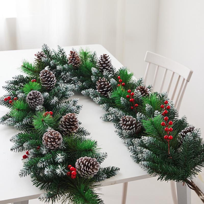 Christmas Wreath Vine Door & Wall Hanging Ornaments for Festive Atmosphere