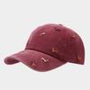 Berretto da Baseball Unisex con Ampio Visiera Morbido per Esterno Ricamato Decorato Cappellino a Becco d'Anatra con Cane Piccolo Retrò Street Cappellino a Becco d'Anatra