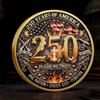 Moneda Conmemorativa del 250 Aniversario de EE. UU. Moneda de Desafío Patriótica de EE. UU. Moneda del 250 de EE. UU., Coleccionable del Cuerpo de Marines