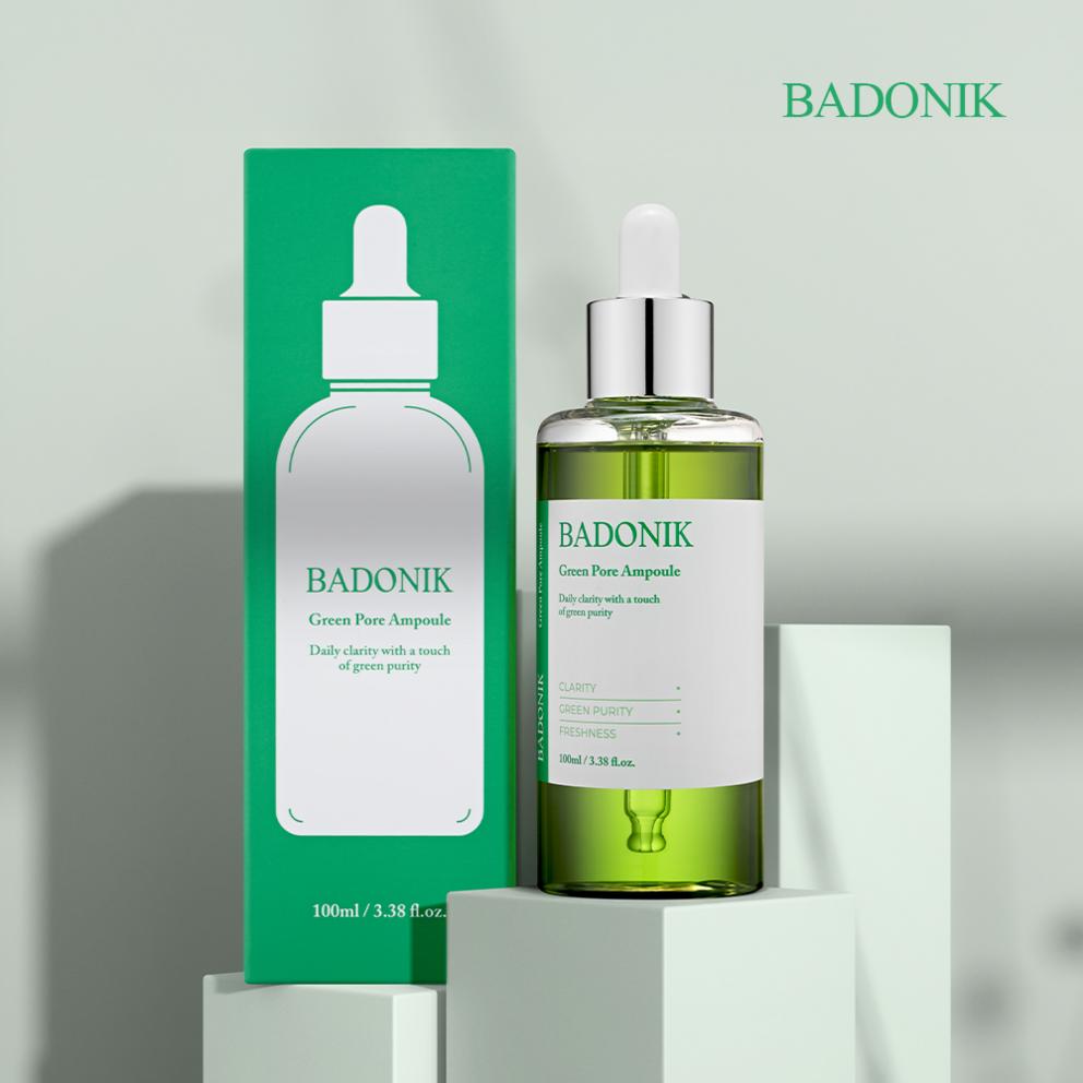 BARDONIC Ampolla para Poros y Humedad de Uva Marina y Tomate Verde de Gran Capacidad, Ácido Hialurónico de Bajo Peso Molecular de Noni, 100ml
