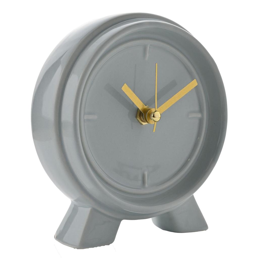 Interval Ceramic Mantel Clock - Ocean Blue
